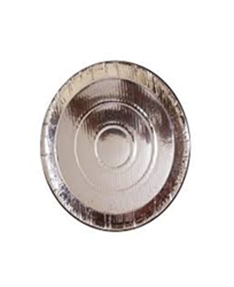 silver paper plate